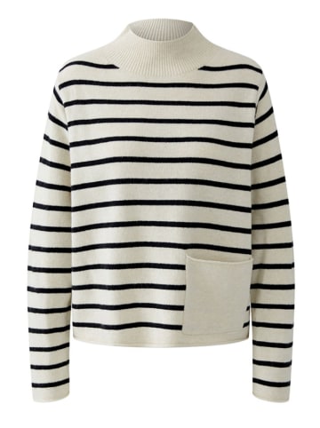 Oui Trui crème/zwart