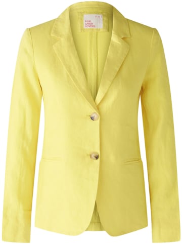 Oui Leinen-Blazer in Gelb