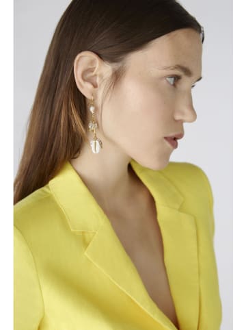 Oui Lniany blezer w kolorze żółtym