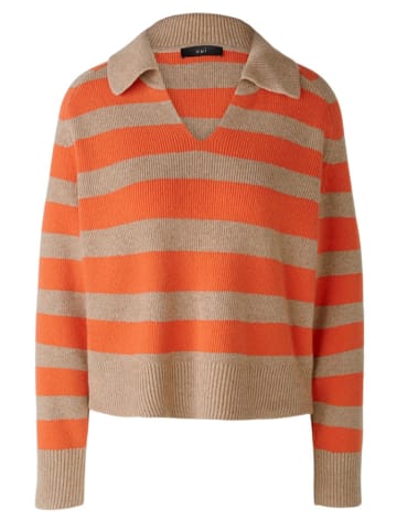 Oui Pullover in Camel/ Orange