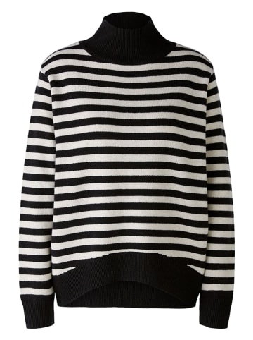 Oui Sweter w kolorze czarno-kremowym