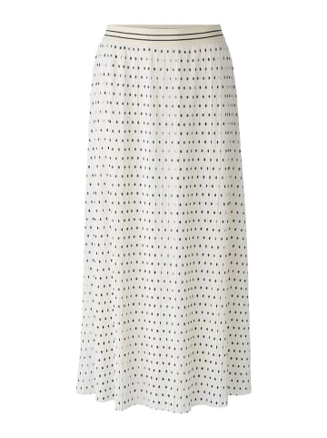 Oui Plisseerock in Weiß