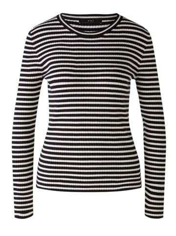 Oui Sweter w kolorze czarno-kremowym