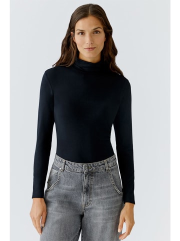 Oui Rollkragenpullover in Schwarz