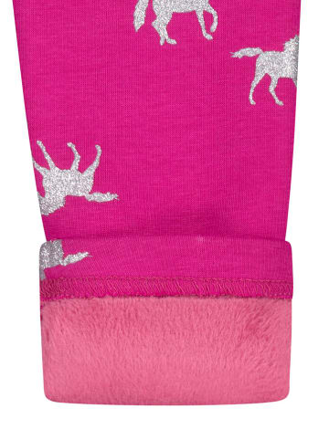 Salt and Pepper Legginsy termiczne w kolorze różowym