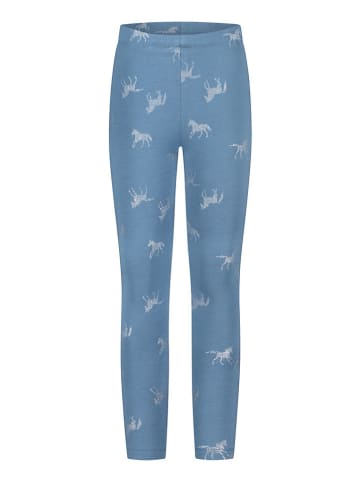 Salt and Pepper Leggings in Hellblau