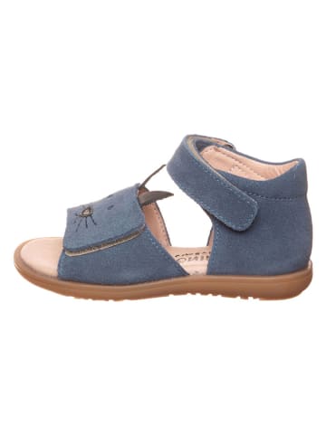 lamino Leder-Sandalen in Blau