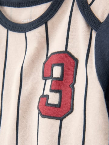 carter's 4er-Set: Bodys in Beige/ Grau/ Rot