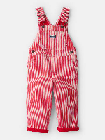 OshKosh Ogrodniczki w kolorze czerwono-białym