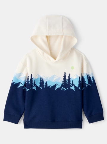 OshKosh Hoodie in Dunkelblau/ Creme