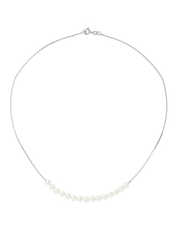 Pearl Addict Weißgold-Halskette mit Perlen - (L)42 cm