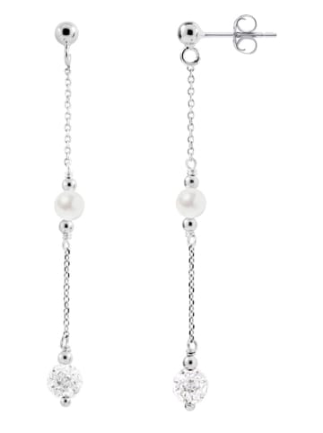 Pearl Addict Silber-Ohrstecker mit Perlen