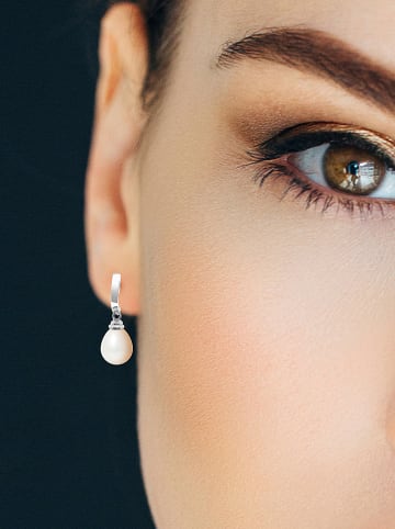 Pearl Addict Silber-Ohrstecker mit Perlen