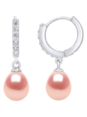 Pearl Addict Silber-Creolen mit Perlen