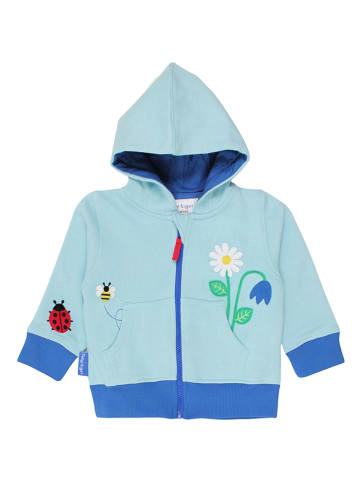 Toby Tiger Sweatjacke in Hellblau