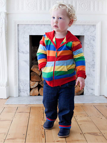 Toby Tiger Sweatjacke in Rot/ Bunt