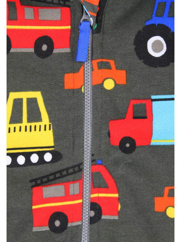 Toby Tiger Sweatjacke in Anthrazit/ Bunt