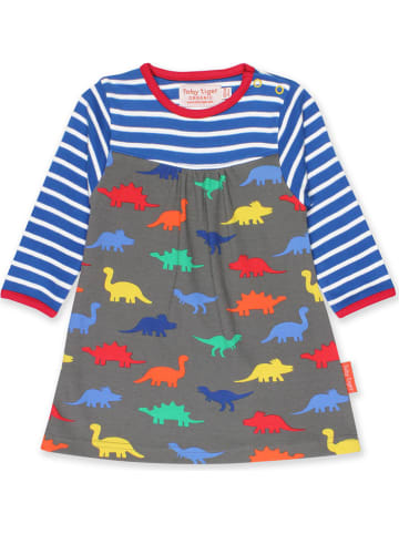 Toby Tiger Kleid in Blau/ Grau/ Bunt
