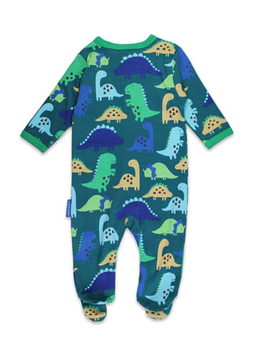 Toby Tiger Strampler in Blau/ Grün