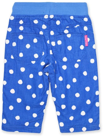 Toby Tiger Cordhose in Blau/ Weiß