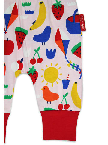 Toby Tiger Sweathose in Rot/ Rosa