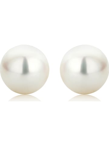 Diamant Exquis Perlen-Ohrstecker in Weiß
