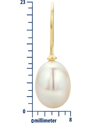 Diamant Exquis Gold-Ohrhänger mit Perlen