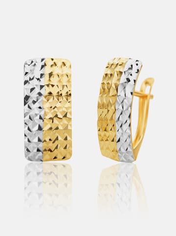 Revoni Gold/ Weißgold-Ohrringe