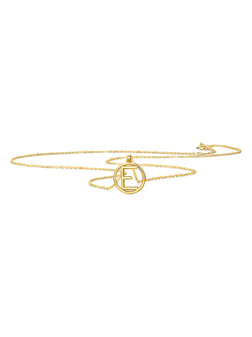 Diamant Exquis Gouden ketting met hanger - (L)42 cm