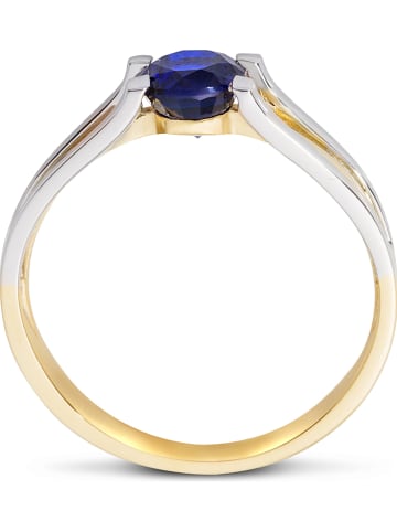 Revoni Weißgold-/Gold-Ring mit Edelstein