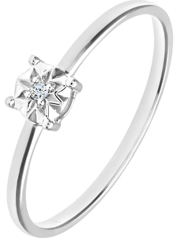 Revoni Witgouden ring met diamant