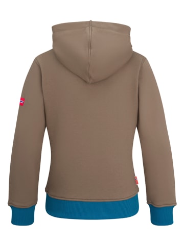 Trollkids Bluza "Troll" w kolorze brązowo-niebieskim