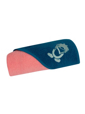 Trollkids Badhanddoek met capuchon "Sandefjord" lichtroze/donkerblauw