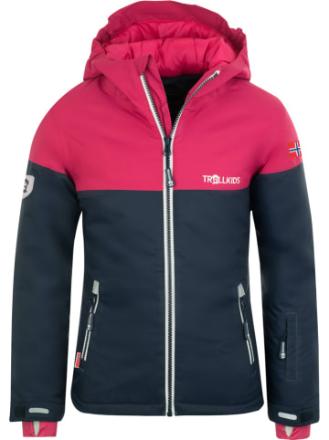 Trollkids Ski-/ Snowboardjacke "Hallingdal" in Dunkelblau/ Pink