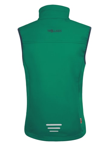 Trollkids Softshellbodywarmer "Trollfjord" groen