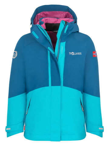 Trollkids 3-in-1 functionele jas "Skanden" turquoise