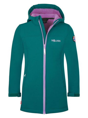 Trollkids Softshellmantel "Kristiansand" petrol