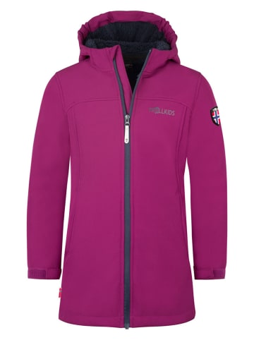 Trollkids Softshellmantel "Kristiansand" roze
