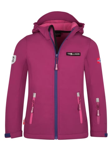 Trollkids Softshelljas "Oslofjord" roze