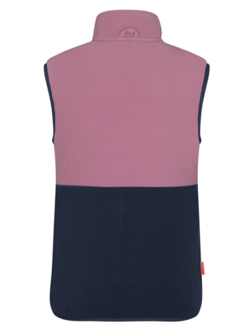 Trollkids Fleece bodywarmer "Kjerag" lichtroze/donkerblauw