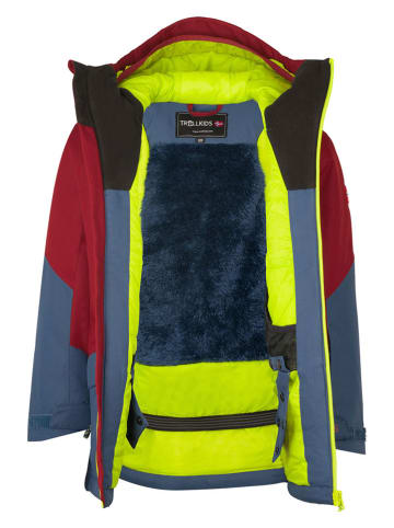 Trollkids Ski-/ Snowboardjacke "Kongsberg" in Braunrot/ Blau