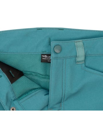 Trollkids Softshellbroek "Femund" turquoise