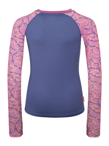 Trollkids Zwemshirt "Haukland" donkerblauw/lichtroze