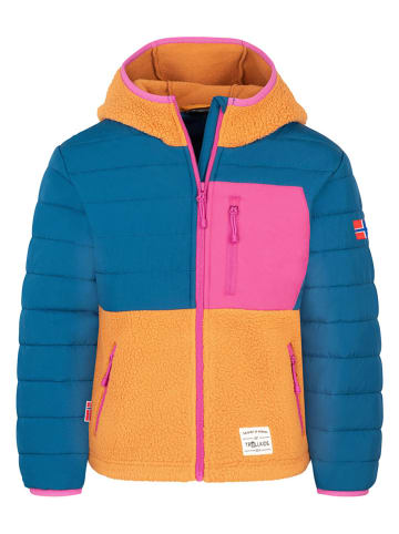 Trollkids Hybride jas "Romsdalen" blauw/oranje