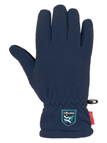 Trollkids Fleece handschoenen "Eikedalen" donkerblauw