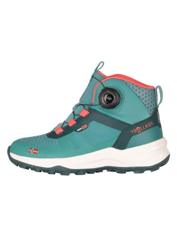 Trollkids Wanderschuhe "Trollfjord Mid XT" in Türkis