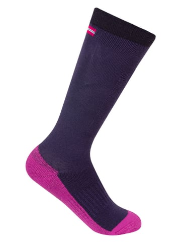 Trollkids 2er-Set: Ski-/ Snowboardsocken "Kids Ski" in Lila