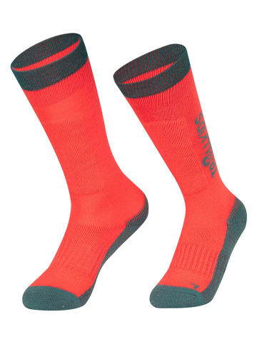 Trollkids 2er-Set: Ski-/ Snowboardsocken "Kids Ski" in Rot
