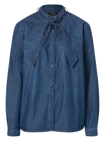 More & More Jeansbluse in Dunkelblau