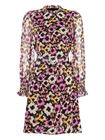 More & More Kleid in Schwarz/ Pink/ Gelb